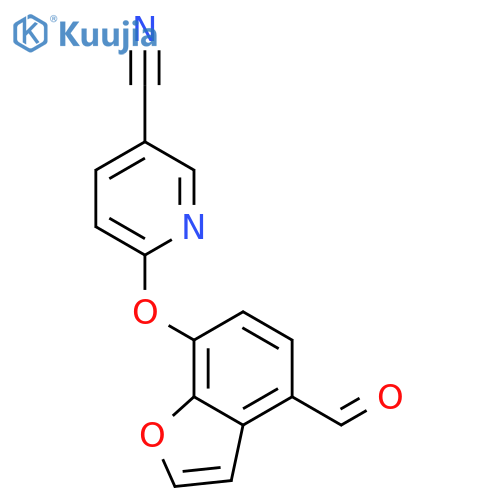6-((4-Formylbenzofuran-7-yl)oxy)nicotinonitrile structure