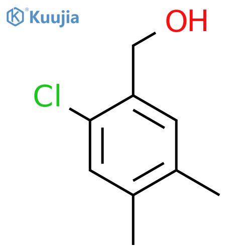 (2-Chloro-4,5-dimethylphenyl)methanol structure
