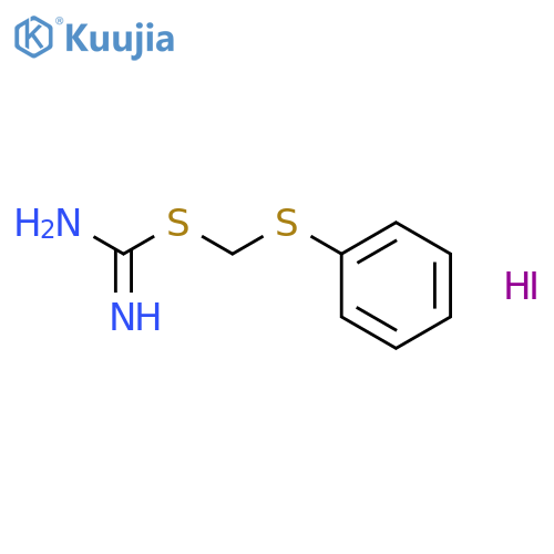 Pseudourea,2-[(phenylthio)methyl]-2-thio-, hydriodide (6CI) structure