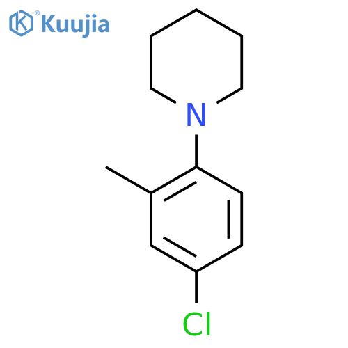 1-(4-Chloro-2-methylphenyl)piperidine structure