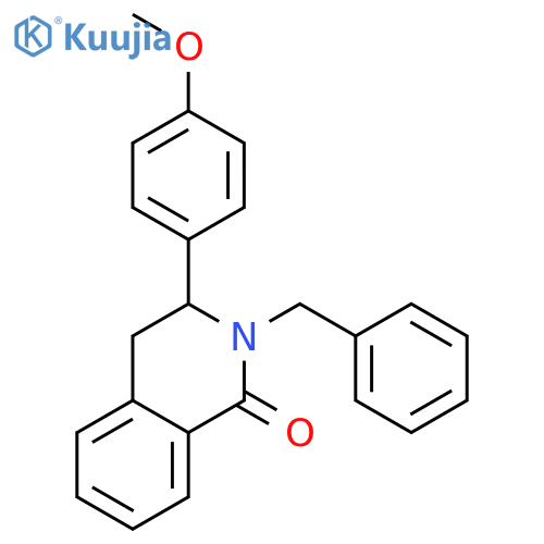 1(2H)-Isoquinolinone, 3,4-dihydro-3-(4-methoxyphenyl)-2-(phenylmethyl)- structure