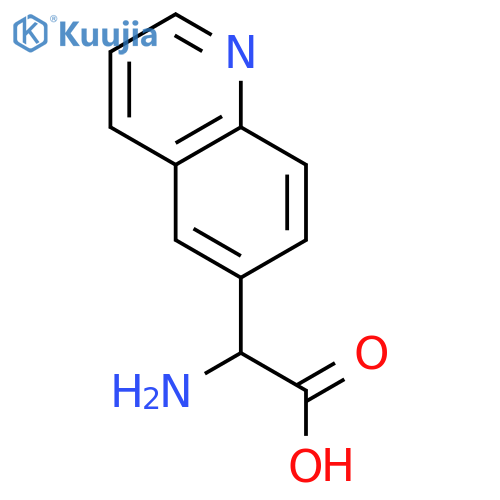 2-amino-2-(quinolin-6-yl)acetic acid structure