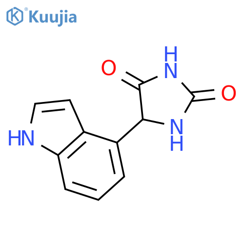 2,4-Imidazolidinedione, 5-(1H-indol-4-yl)- structure