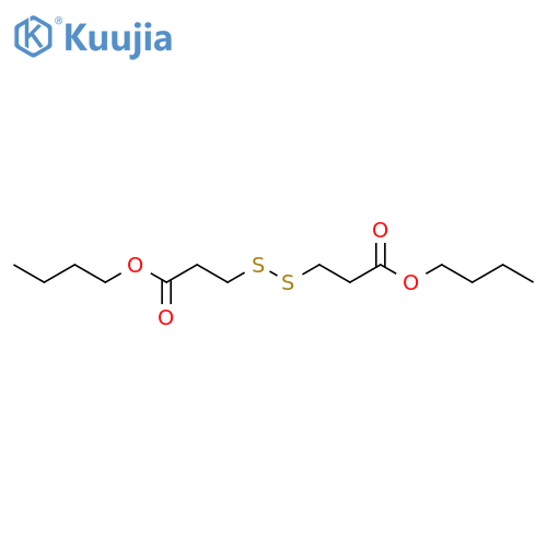 Propanoic acid, 3,3'-dithiobis-, dibutyl ester structure