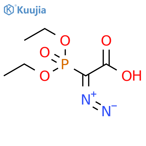 Acetic acid, diazo(diethoxyphosphinyl)- structure