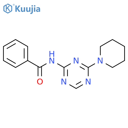 N-(4-Piperidin-1-yl-1,3,5-triazin-2-yl)benzamide structure