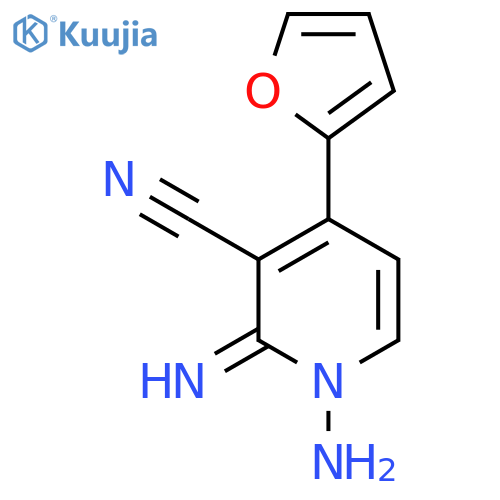 1-Amino-4-(2-furyl)-2-imino-1,2-dihydro-3-pyridinecarbonitrile structure