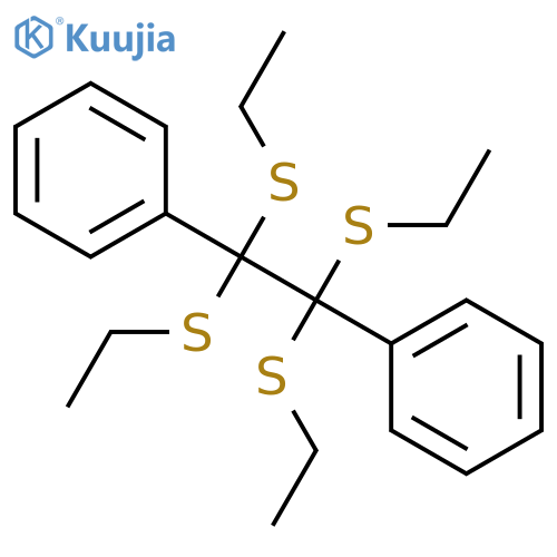 [1,1,2,2-tetrakis(ethylsulfanyl)-2-phenylethyl]benzene structure