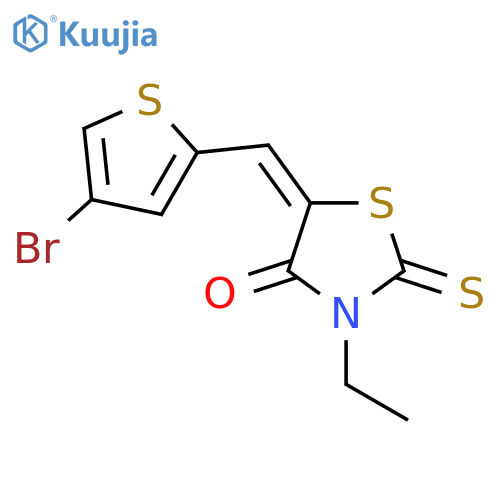 4-Thiazolidinone, 5-[(4-bromo-2-thienyl)methylene]-3-ethyl-2-thioxo- structure