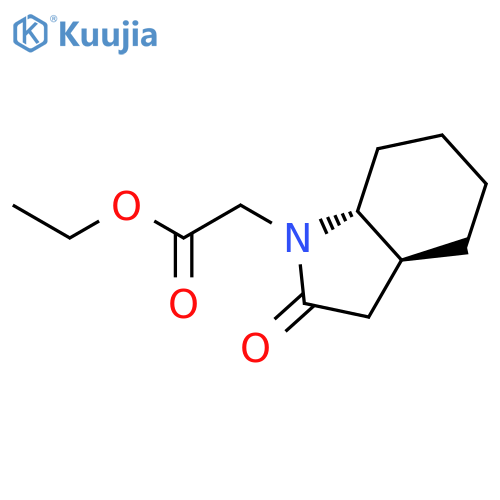 1H-Indole-1-acetic acid, octahydro-2-oxo-, ethyl ester, trans- structure