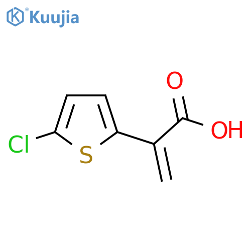2-(5-chlorothiophen-2-yl)prop-2-enoic acid structure