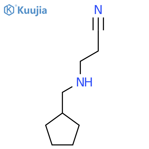3-[(Cyclopentylmethyl)amino]propanenitrile structure