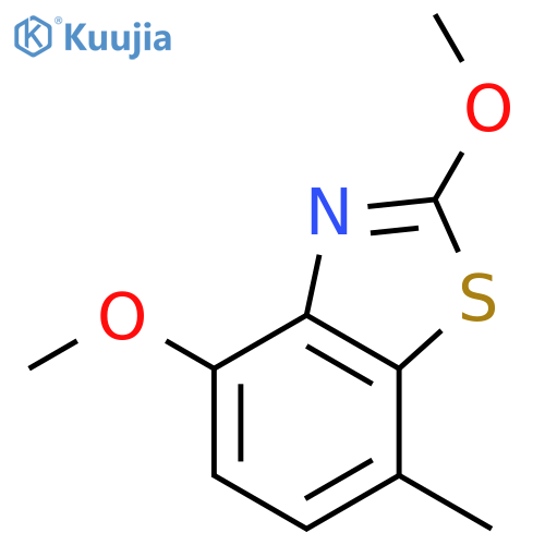 Benzothiazole,2,4-dimethoxy-7-methyl- structure