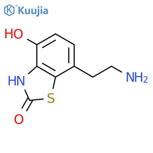 2(3H)-Benzothiazolone,7-(2-aminoethyl)-4-hydroxy- structure