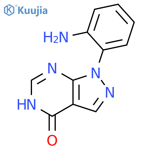 1-(2-Aminophenyl)-1H,4H,5H-pyrazolo3,4-dpyrimidin-4-one structure