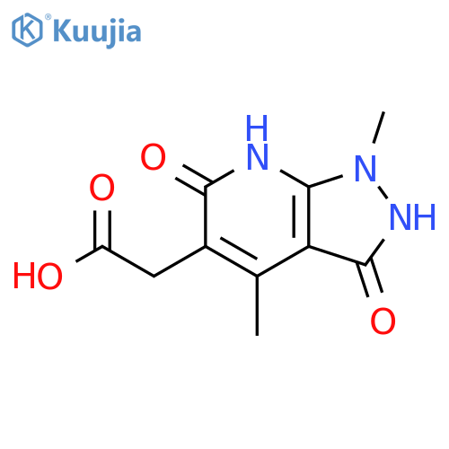 2-{1,4-Dimethyl-3,6-dioxo-1H,2H,3H,6H,7H-pyrazolo3,4-bpyridin-5-yl}acetic Acid structure