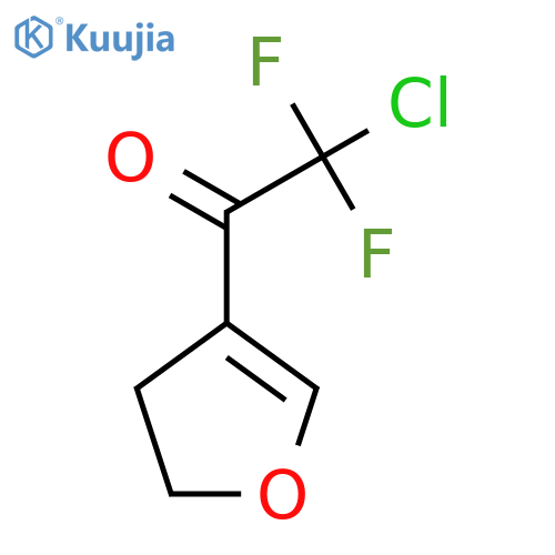 2-Chloro-1-(4,5-dihydrofuran-3-yl)-2,2-difluoroethan-1-one structure