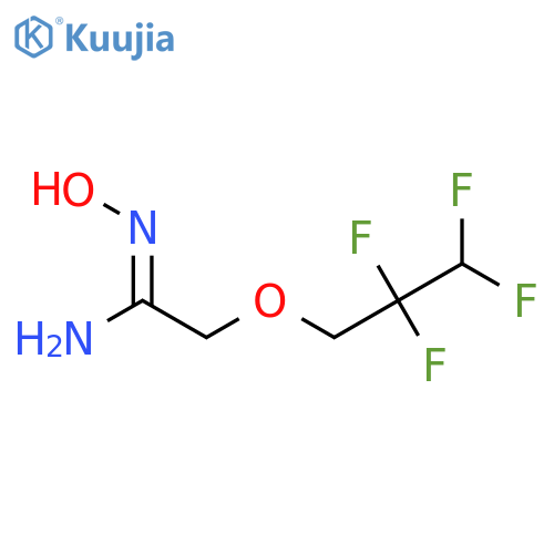 N'-hydroxy-2-(2,2,3,3-tetrafluoropropoxy)ethanimidamide structure
