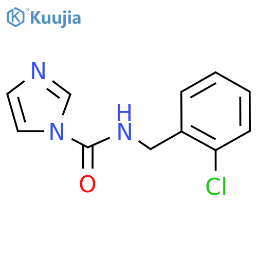 N-[(2-Chlorophenyl)methyl]-1H-imidazole-1-carboxamide structure