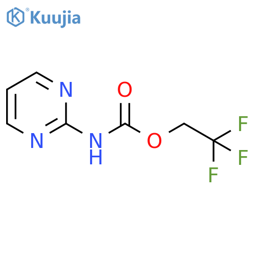 2,2,2-trifluoroethyl N-(pyrimidin-2-yl)carbamate structure