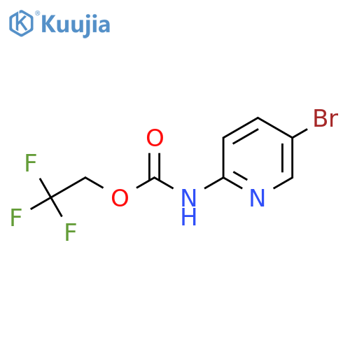 2,2,2-trifluoroethyl N-(5-bromopyridin-2-yl)carbamate structure