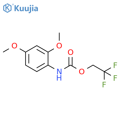 2,2,2-trifluoroethyl N-(2,4-dimethoxyphenyl)carbamate structure