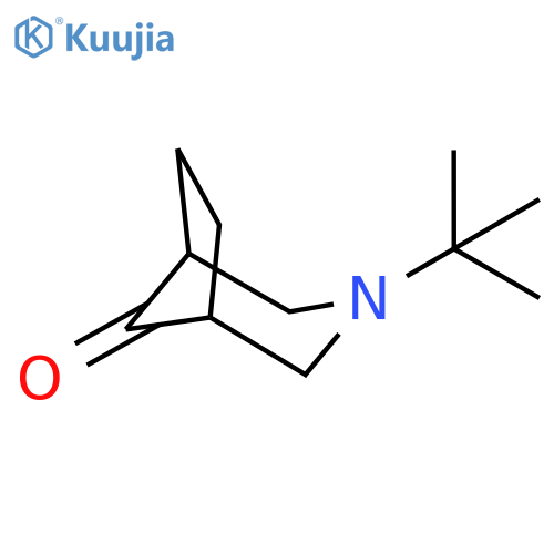 3-tert-butyl-3-azabicyclo[3.2.1]octan-8-one structure