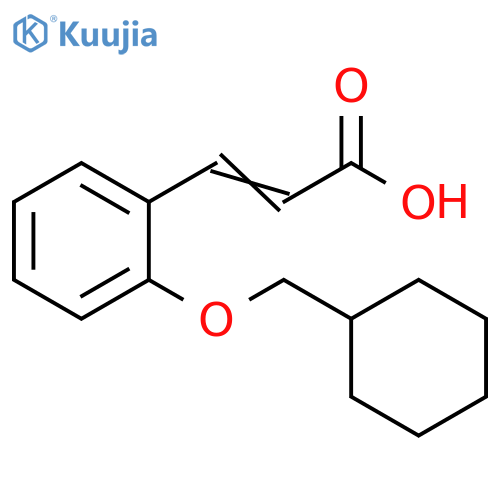 3-2-(Cyclohexylmethoxy)phenylprop-2-enoic Acid structure