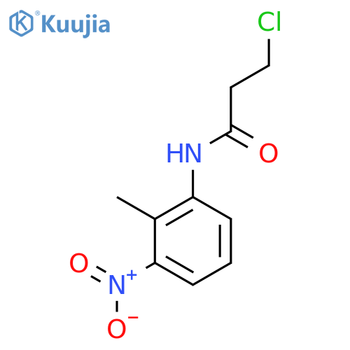 3-Chloro-N-(2-methyl-3-nitrophenyl)propanamide structure