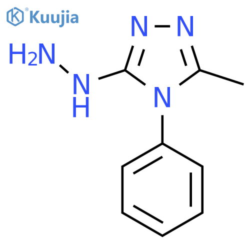 3-Hydrazinyl-5-methyl-4-phenyl-4H-1,2,4-triazole structure