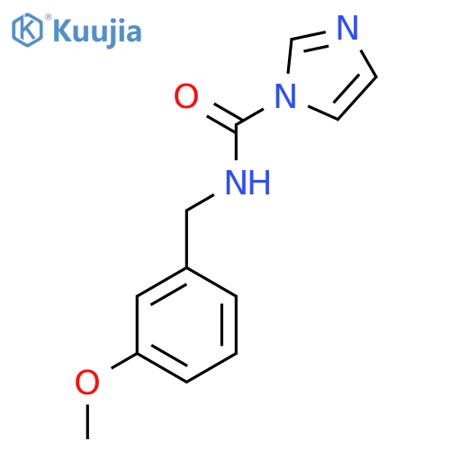 N-(3-Methoxyphenyl)methyl-1H-imidazole-1-carboxamide structure