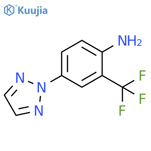 4-(2H-1,2,3-triazol-2-yl)-2-(trifluoromethyl)aniline structure