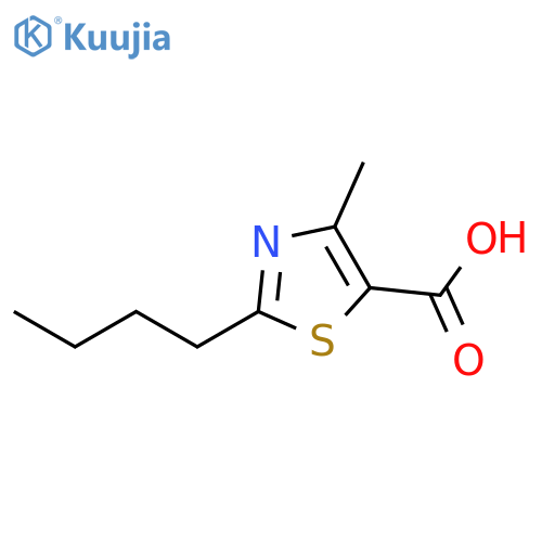 2-butyl-4-methyl-1,3-thiazole-5-carboxylic acid structure