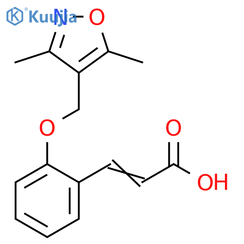 (2E)-3-{2-(3,5-Dimethylisoxazol-4-yl)methoxy-phenyl}acrylic Acid structure