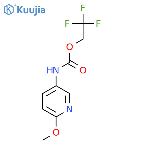 2,2,2-Trifluoroethyl N-(6-methoxypyridin-3-yl)carbamate structure