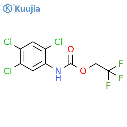 2,2,2-trifluoroethyl N-(2,4,5-trichlorophenyl)carbamate structure