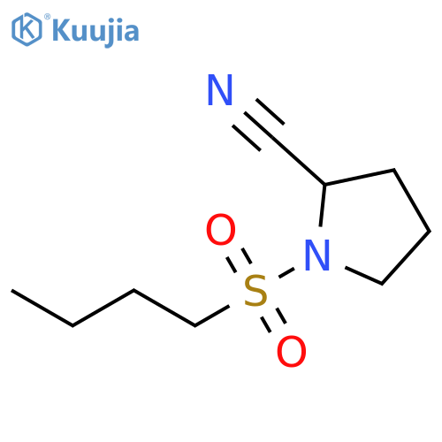 1-(butane-1-sulfonyl)pyrrolidine-2-carbonitrile structure