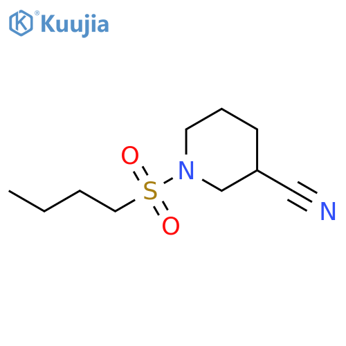 1-(butane-1-sulfonyl)piperidine-3-carbonitrile structure