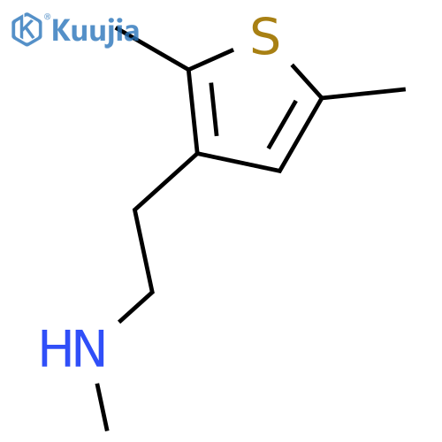 2-(2,5-dimethylthiophen-3-yl)ethyl(methyl)amine structure