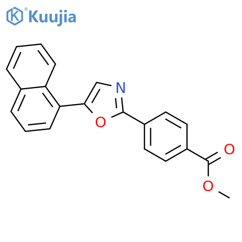 Benzoic acid, 4-[5-(1-naphthalenyl)-2-oxazolyl]-, methyl ester structure