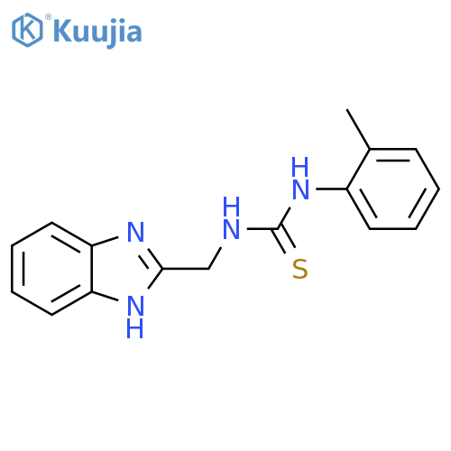 Thiourea, N-(1H-benzimidazol-2-ylmethyl)-N'-(2-methylphenyl)- structure