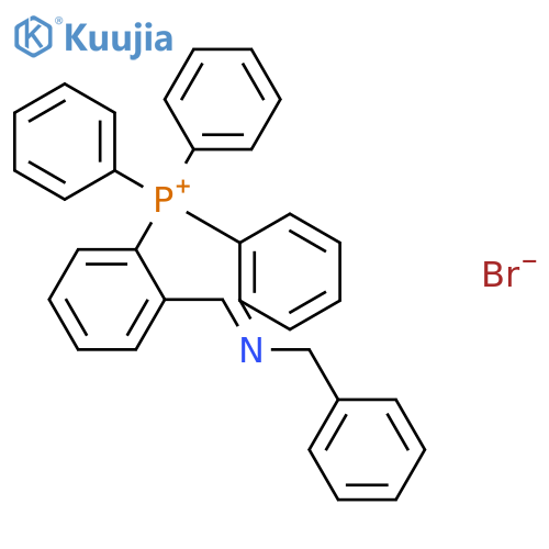 Phosphonium, triphenyl[2-[[(phenylmethyl)imino]methyl]phenyl]-, bromide structure