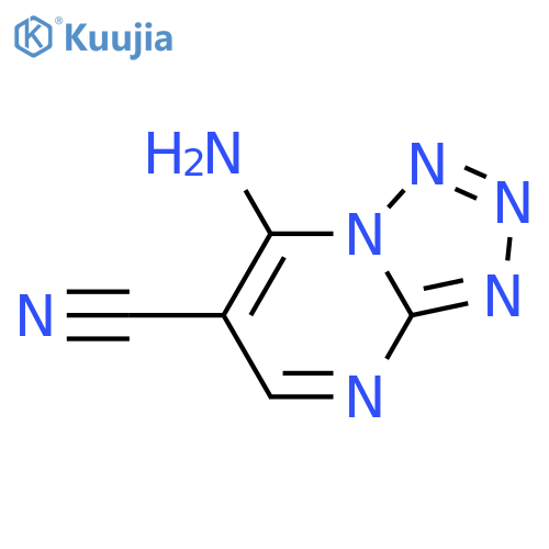 Tetrazolo[1,5-a]pyrimidine-6-carbonitrile,7-amino- structure
