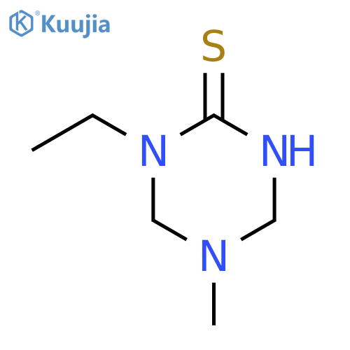 1,3,5-Triazine-2(1H)-thione,1-ethyltetrahydro-5-methyl- structure