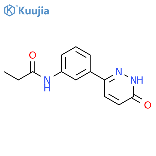 N-[3-(1,6-dihydro-6-oxo-3-pyridazinyl)phenyl]-Propanamide structure