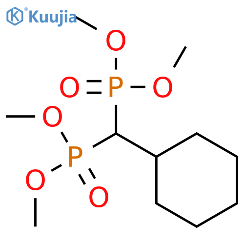 Phosphonic acid, (cyclohexylmethylene)bis-, tetramethyl ester structure