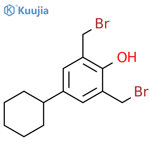 Phenol, 2,6-bis(bromomethyl)-4-cyclohexyl- structure