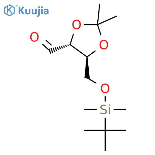 1,3-Dioxolane-4-carboxaldehyde, 5-[[[(1,1-dimethylethyl)dimethylsilyl]oxy]methyl]-2,2-dimethyl-, (4R,5S)- structure
