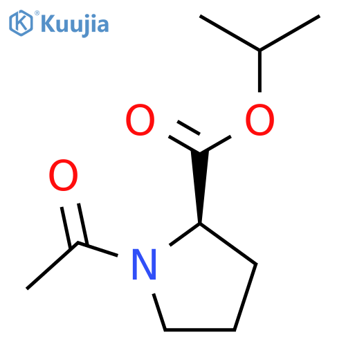 D-Proline, 1-acetyl-, 1-methylethyl ester structure