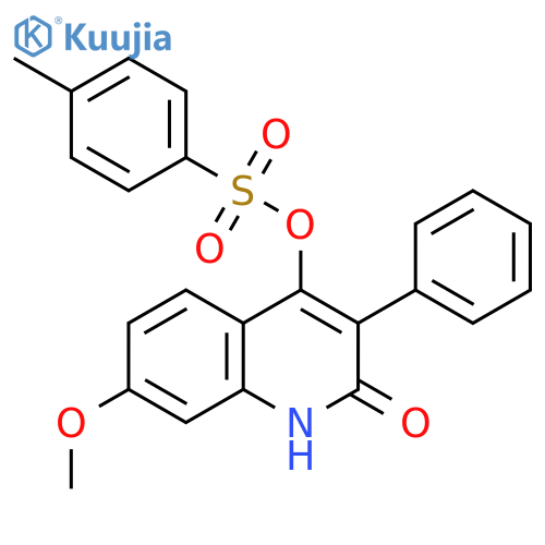 2(1H)-Quinolinone, 7-methoxy-4-[[(4-methylphenyl)sulfonyl]oxy]-3-phenyl- structure